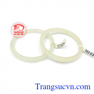 Vòng cặp cẩm thạch màu sắc đẹp, chất lượng cao, đeo hợp thời trang và phong thủy