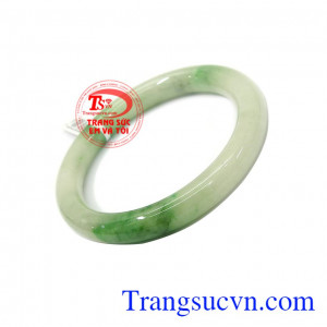 Vòng tay ngọc thời trang giúp lưu thông khí huyết, tăng vận khí, ngọc cẩm thạch thiên nhiên chuẩn chất lượng