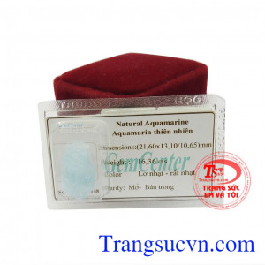 Aquamarine tỳ hưu thịnh vượng, giao hàng nhanh trên toàn quốc