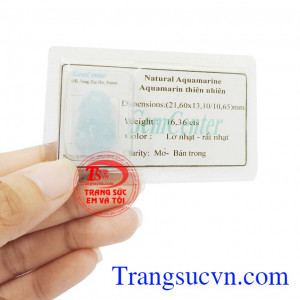 Aquamarine tỳ hưu thịnh vượng 