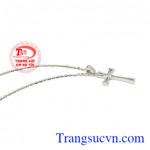 Bộ dây chuyền công giáo vàng trắng