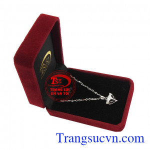Mặt dây hồ ly vàng trắng trẻ trung, thời trang phù hợp làm quà tặng cho người thân và bạn bè