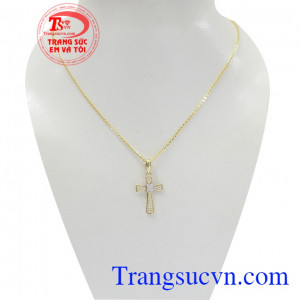 Bộ dây thánh giá vàng 10k là sản phẩm tôn lên sự tinh tế, mới mẻ và sang trọng cho người đeo