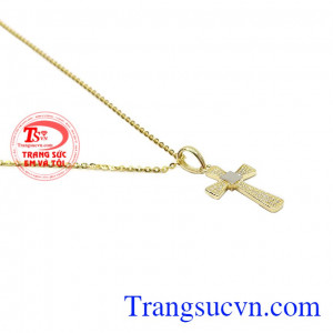 Bộ dây thánh giá vàng 10k chất lượng uy tín, giao hàng nhanh trên toàn quốc.