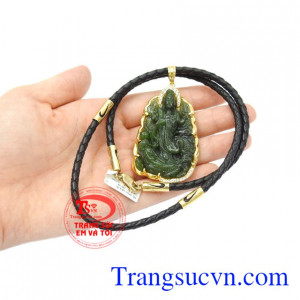 Bộ mặt dây quan âm Nephrite đẹp