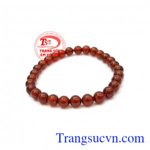 Chuỗi Garnet 6 ly đẹp mang lại vẻ đẹp nữ tính, tinh tế cho người đeo,Chuỗi tay Garnet 6 ly