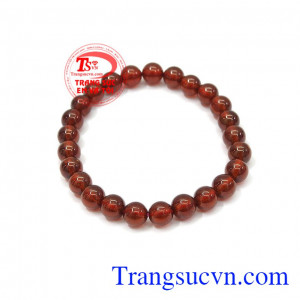 Đá Garnet là biểu tượng của lòng trung thành, niềm tin và sức mạnh,Chuỗi tay Garnet 7 ly đẹp