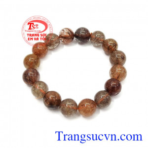 Chuỗi tay thạch anh tóc tam tài mang đến điềm lành cho người sử dụng,Chuỗi tay thạch anh tóc tam tài