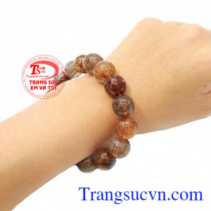 Chuỗi tay thạch anh tóc tam tài