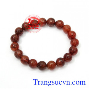 Chuỗi thạch anh tóc 10 ly xinh xắn, hợp thời trang.