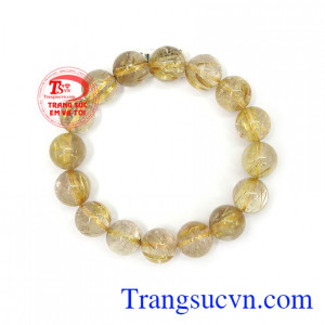 Chuỗi thạch anh tóc vàng 13 ly là món quà tặng ý nghĩa cho người yêu thương