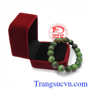 Chuỗi vòng tay màu xanh lục xám đỏ