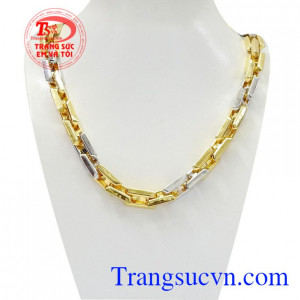 Dây chuyền vàng cá tính đẹp là sản phẩm được chế tác từ vàng 10k chất lượng.