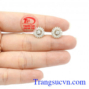 Sản phẩm được rất nhiều khách hàng ưa thích và lựa chọn,Hoa tai vàng mặt trời