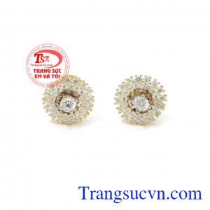 Hoa tai vàng mặt trời giúp người dùng trở nên nổi bật và vô cùng xinh đẹp,Hoa tai vàng mặt trời