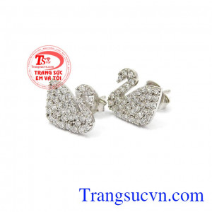 Hoa tai thiên nga chất lượng uy tín, bảo hành 6 tháng, giao hàng nhanh trên toàn quốc,Hoa tai vàng thiên nga