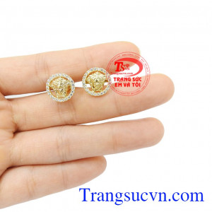 Hoa tai vàng tây sang trọng