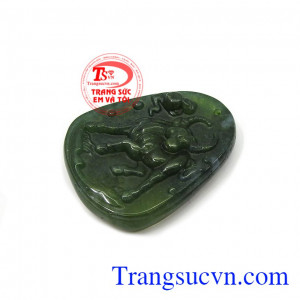 Mặt canxedon khắc hình trâu dũng mãnh cho người tuổi sửu, mặt dây chuyền canxedon đẹp, hình con giáp