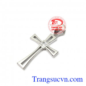 Mặt dây công giáo vàng trắng sản xuất theo công nghệ mới của Hàn quốc