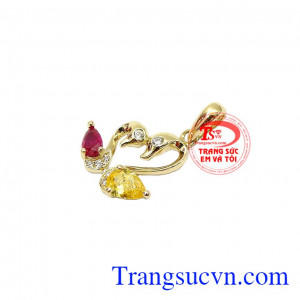 Mặt dây vàng thiên nga vàng 10k, chất lượng uy tín, giao hàng nhanh trên toàn quốc