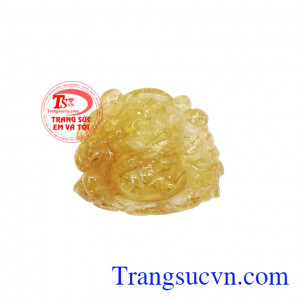 Mặt di lặc thạch anh tóc vàng đẹp được chế tác tỉ mỉ và tinh xảo từ đá thạch anh tóc vàng thiên nhiên,Mặt di lặc thạch anh tóc vàng đẹp