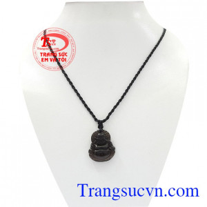 Mặt phật di lặc thạch anh khói được mệnh danh là viên đá của phật