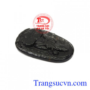 Mặt phật có thể bọc vàng hoặc bạc để làm mặt dây. Mặt phật tuổi thìn-tỵ thạch anh tóc đen