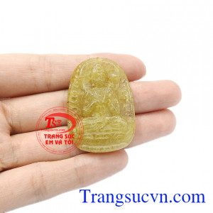 Mặt phật phổ hiền bồ tát mang đến sự may mắn, thông minh, trí tuệ cho người dùng. Mặt phật tuổi thìn-tỵ thạch anh tóc vàng.