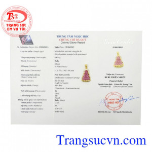 Mặt quan âm ruby đẹp 