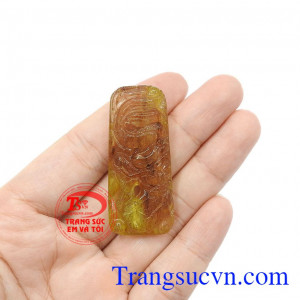 Mặt rồng thạch anh tóc vàng