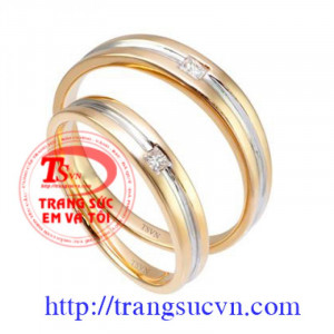 Nhẫn cưới vàng 14k