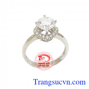 Nhẫn đính hôn đẹp xinh được nhập khẩu từ Hàn Quốc, chất lượng uy tín