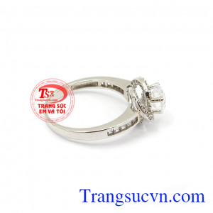 Nhẫn đính hôn sang trọng vàng 10k chất lượng uy tín, bảo hành 6 tháng, giao hàng nhanh trên toàn quốc