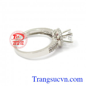 Nhẫn đính hôn thời trang 10k, giao hàng nhanh trên toàn quốc
