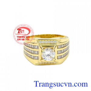 Nhẫn nam thành đạt được nhập khẩu từ Hàn Quốc. 