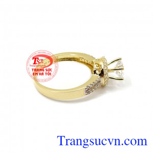 Nhẫn nữ vàng tây dành cho phái đẹp phù hợp làm quà tặng sinh nhật hoặc trong các dịp ý nghĩa