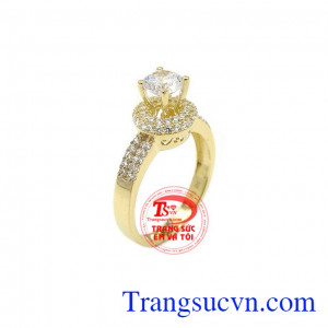Nhẫn nữ vàng đẹp tinh tế là sản phẩm đẹp thể hiện vẻ nữ tính, hiện đại cho bạn nữ