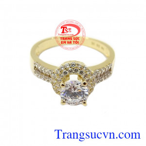 Nhẫn nữ vàng đẹp tinh tế vàng 10k, bảo hành 6 tháng, giao hàng nhanh trên toàn quốc