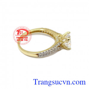 Nhẫn nữ vàng tây dành cho phái đẹp phù hợp làm quà tặng sinh nhật hoặc trong các dịp ý nghĩa