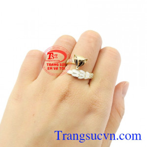 Nhẫn nữ vàng hồ ly vàng 10k