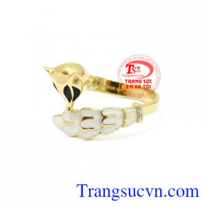 Nhẫn nữ vàng hồ ly vàng 10k chất lượng bảo hàng 6 tháng.