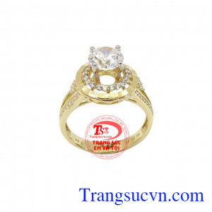 Nhẫn nữ vàng xinh xắn mang lại vẻ đẹp dịu dàng, xinh xắn cho phái đẹp