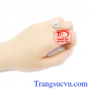 Nhẫn vàng trắng cao cấp