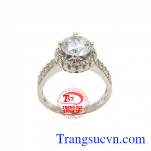 Nhẫn vàng trắng đẳng cấp là món quà ý nghĩa dành tặng người mà bạn yêu thương