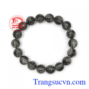 Thạch anh tóc đen chuỗi tay bền đẹp, chất lượng