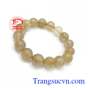 Thạch anh tóc vàng giá rẻ có tác dụng mang lại bình an, may mắn và tài lộc cho người đeo