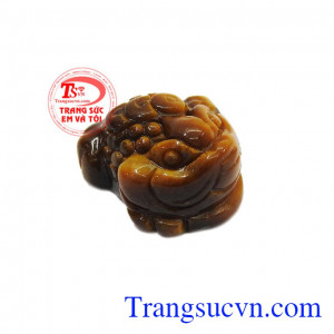 Theo các chuyên gia phong thủy, Thiềm thừ có năng lực chiêu tài rất tốt,Thiềm thừ đá mắt hổ