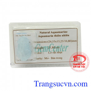 Tỳ hưu aquamarine nữ trang là sản phẩm được điêu khắc từ đá aquamarin thiên nhiên