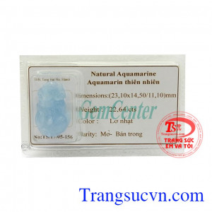 Viên đá aquamarine tỳ hưu hộ mệnh, Đá aquamarine mang lại vẻ đẹp trong sáng, tươi tắn