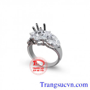 Vỏ nhẫn Diamond đẹp Bán Vỏ nhẫn kim cương đẹp,gia vo nhan,vo nhan kim cuong,o nhan kim cung thiên nhiên có giấy kiểm định đá quý và vàng,chế tác trên máy 3D